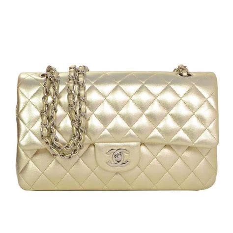 chanel handbag gold hardware|chanel quilted bag gold chain.